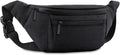 Fanny Pack for Men Women, Crossbody Waist Bag Pack Phone Bag | Belt Bag for Travel Walking Running Hiking Cycling, Adjustable Lightweight Hip Pack, Easy Carry Any Phone,Wallet (Black)