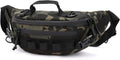 Tactical Fanny Pack for Men Women Military Waist Bag  Utility Hip Belt Pouch Crossbody Bags Bumbag for Cycling Hiking Walking Fishing Black Camo