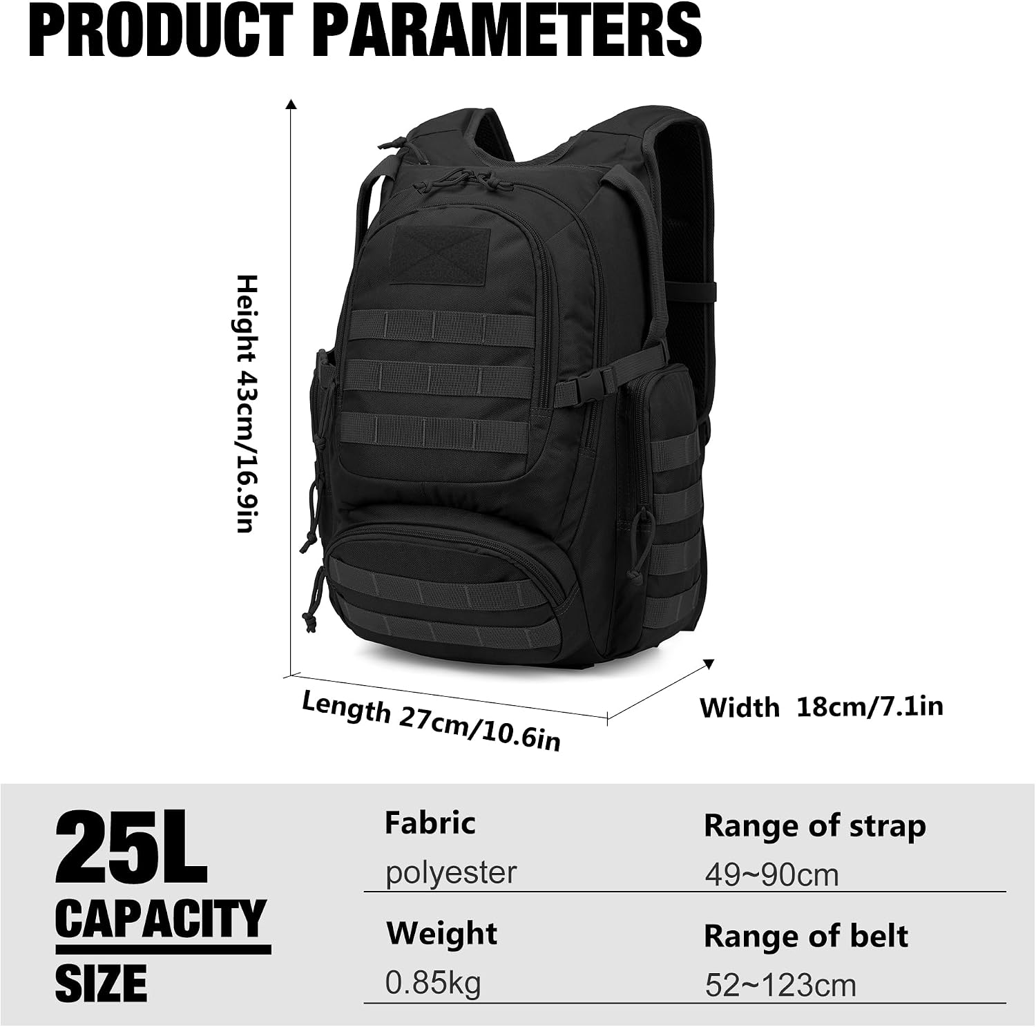 Tactical Hiking & Trail Pack