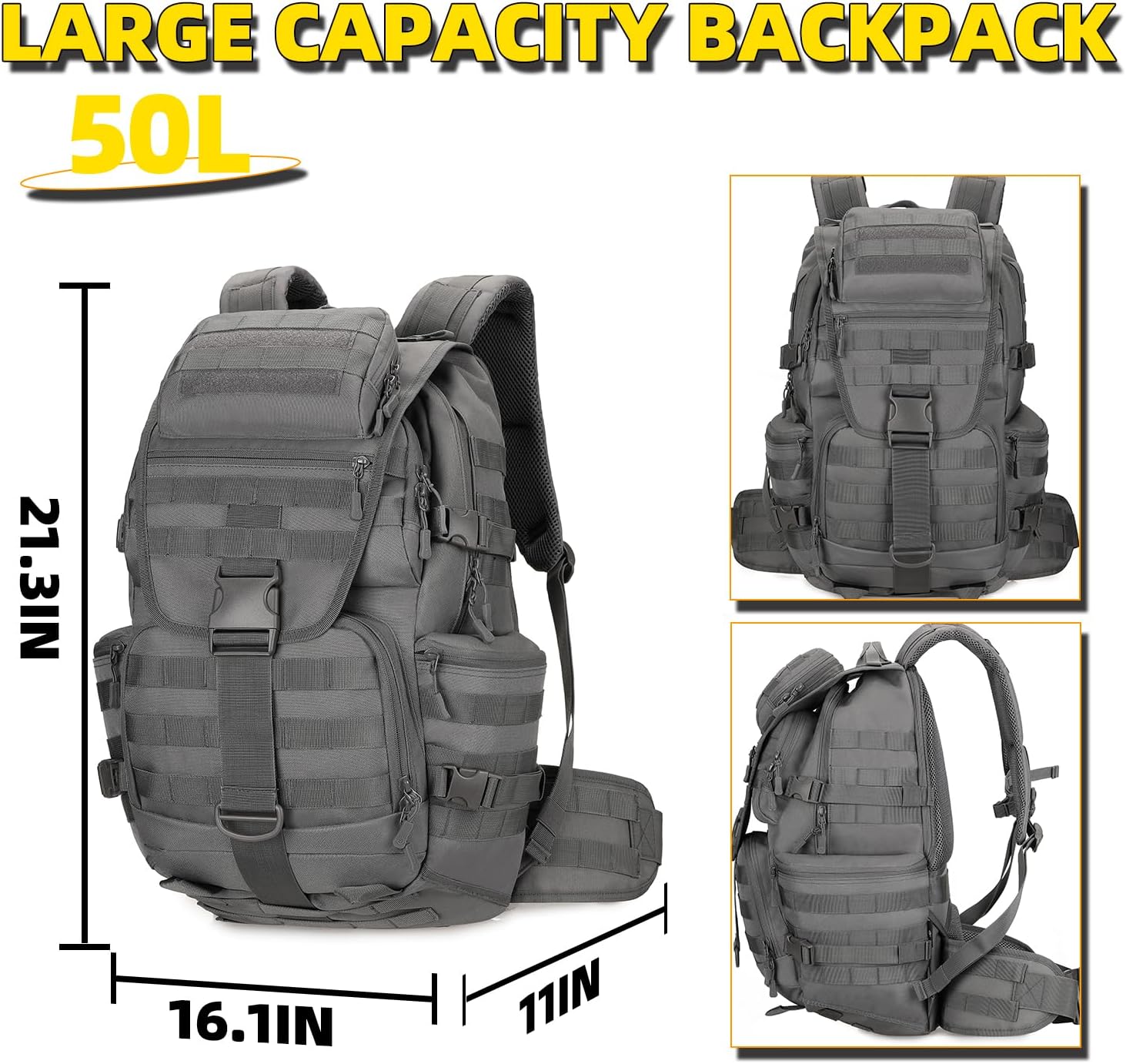 Waterproof Tactical 3-Day Trail Backpack