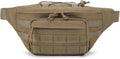 Tactical Fanny Pack for Men, Military Crossbody Waist Bag Utility Hip Belt Bumbag for Outdoor Travel,Hiking,Running,Walking,Fishing,EDC